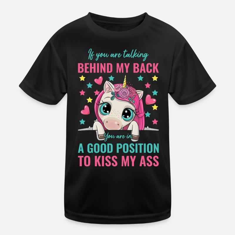 Einhorn Kinder Funktions-T-Shirt