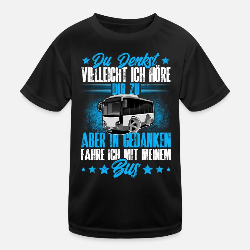 Busfahrer Kinder Funktions-T-Shirt