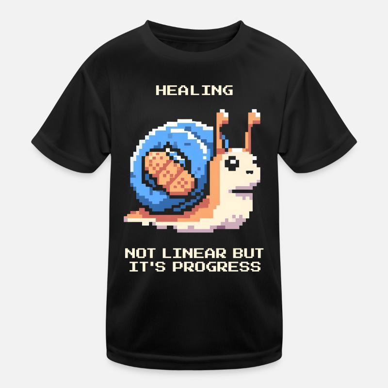 Heilung ist nicht linear | Fortschritt, Genesung Kinder Funktions-T-Shirt