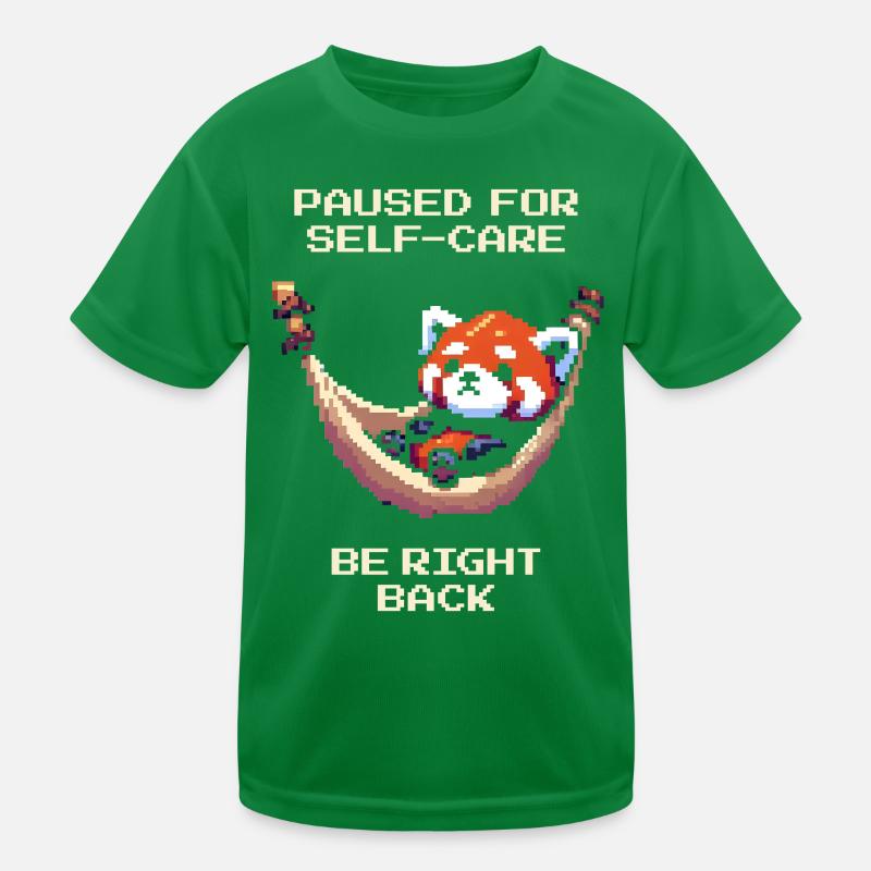 Paused for Self-Care | Right back Kids Functional T-Shirt