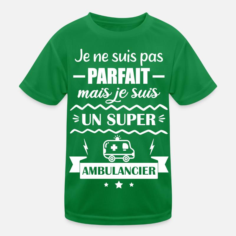 Super Ambulance Emergency Ambulance Kids Functional T-Shirt