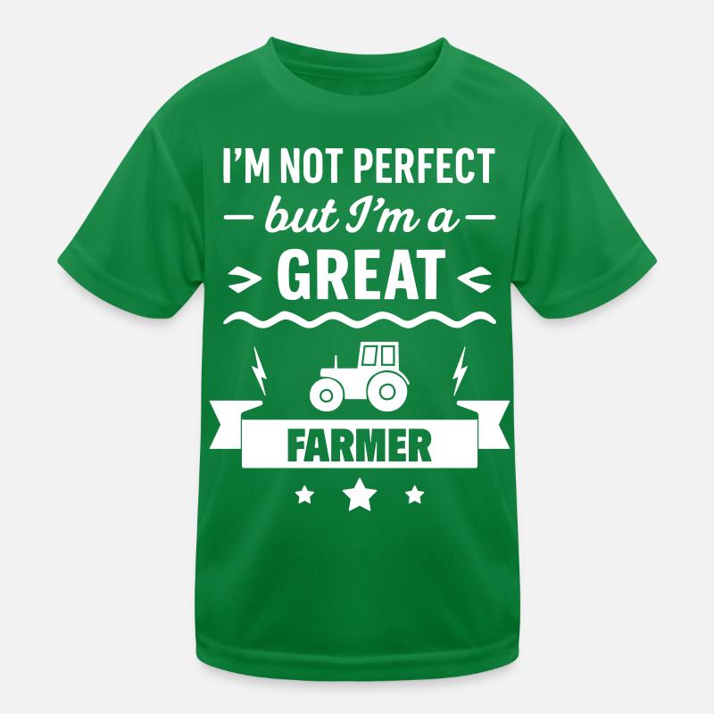 Champ de tracteur Super Farmer T-shirt sport Enfant