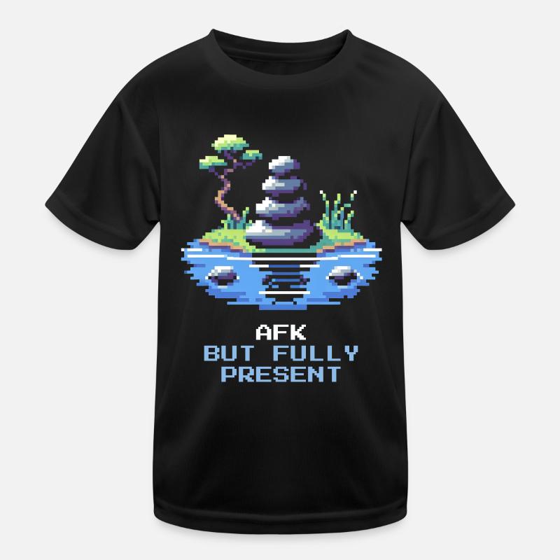 AFK, but fully present | Mindfulness, Meditation Kids Functional T-Shirt
