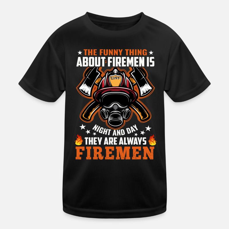Feuerwehrmann Kinder Funktions-T-Shirt