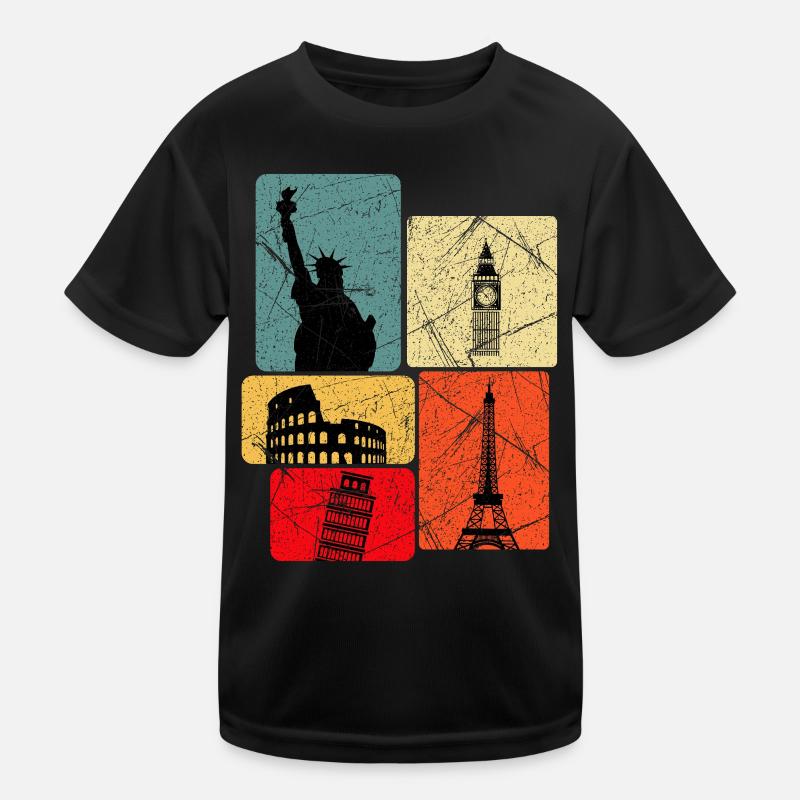 Tour du monde T-shirt sport Enfant