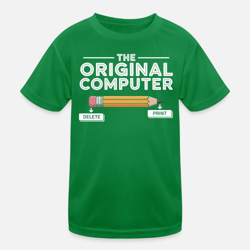 Der Original Computer – Bleistift Delete & Print Kinder Funktions-T-Shirt