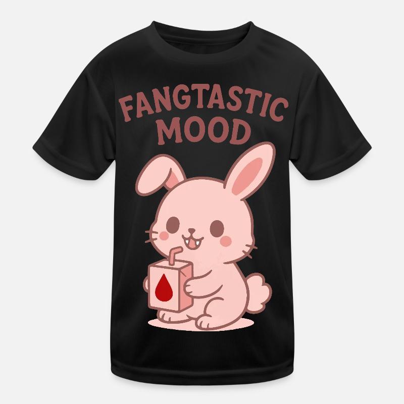 Fangtastic Mood Bunny Kinder Funktions-T-Shirt
