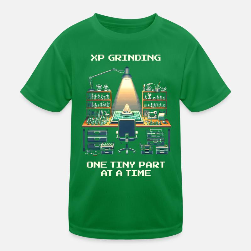 XP Grind: One Part at a Time | Model making Kids Functional T-Shirt