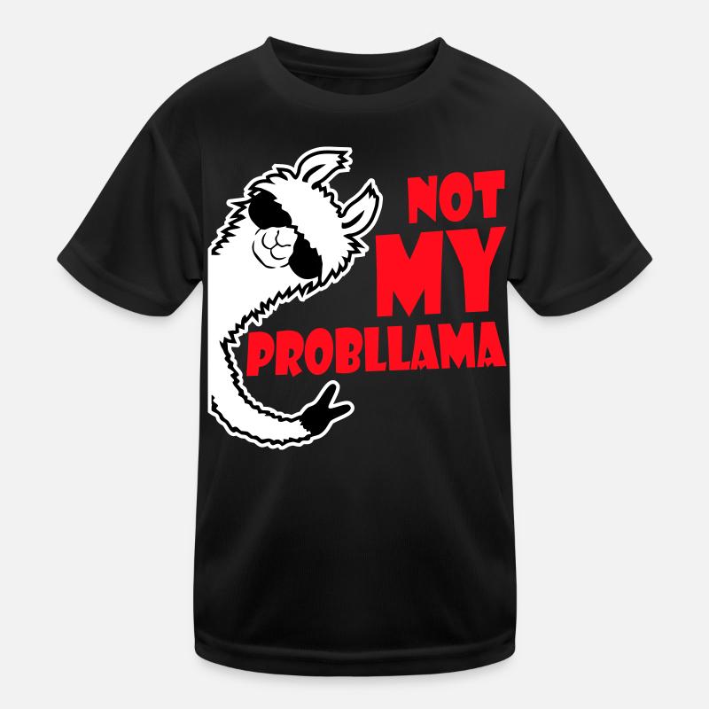 Lama Cool Lunettes de Soleil Pas Ma Main De Paix Problama T-shirt sport Enfant