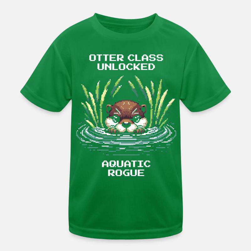 Otter Class Unlocked: Water Rogue | RPG Kids Functional T-Shirt