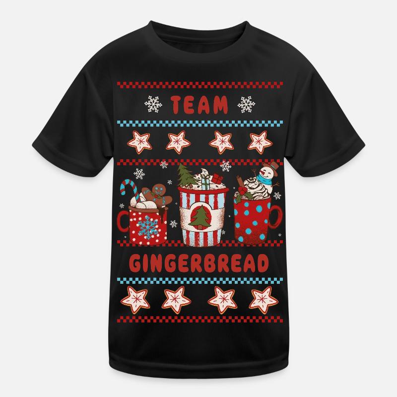 Team Gingerbread Kinder Funktions-T-Shirt