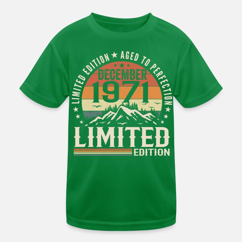 December 1971 Kids Functional T-Shirt