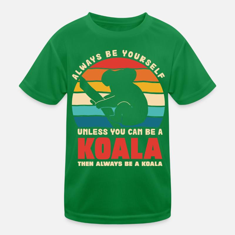 Koala Motto Rétro Coucher de soleil T-shirt sport Enfant