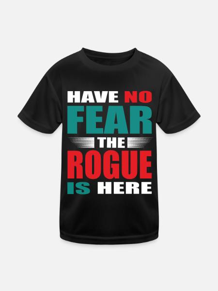 Have no Fear the Schurke is here Outfit - Kinder Funktions-T-Shirt - Schwarz - Vorne