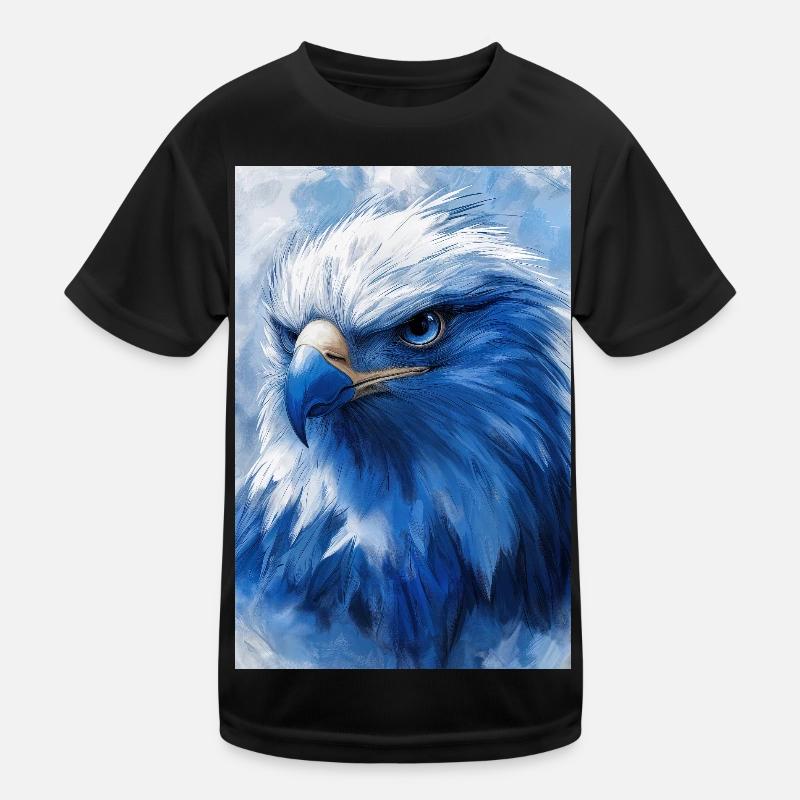 Illustration eines Adlers Kinder Funktions-T-Shirt
