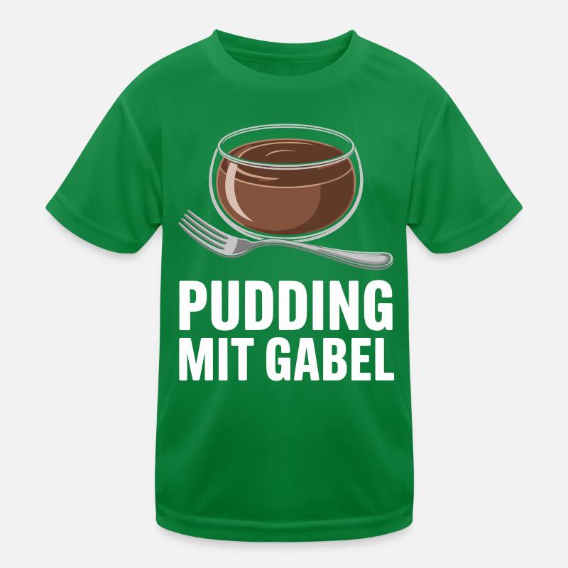 Pudding with fork Kids Functional T-Shirt