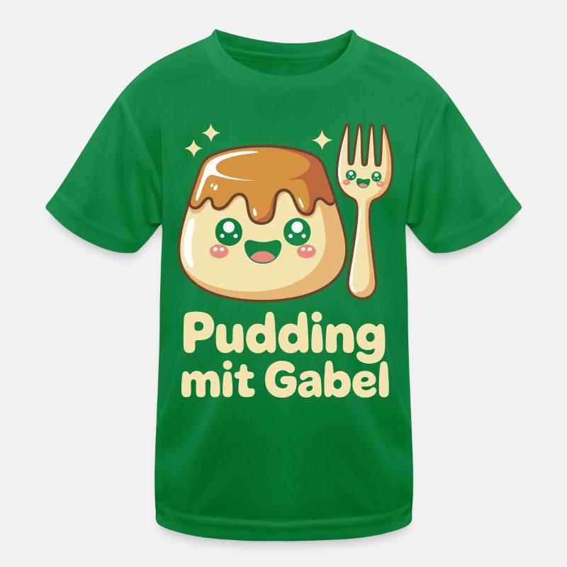 Pudding with fork Kids Functional T-Shirt