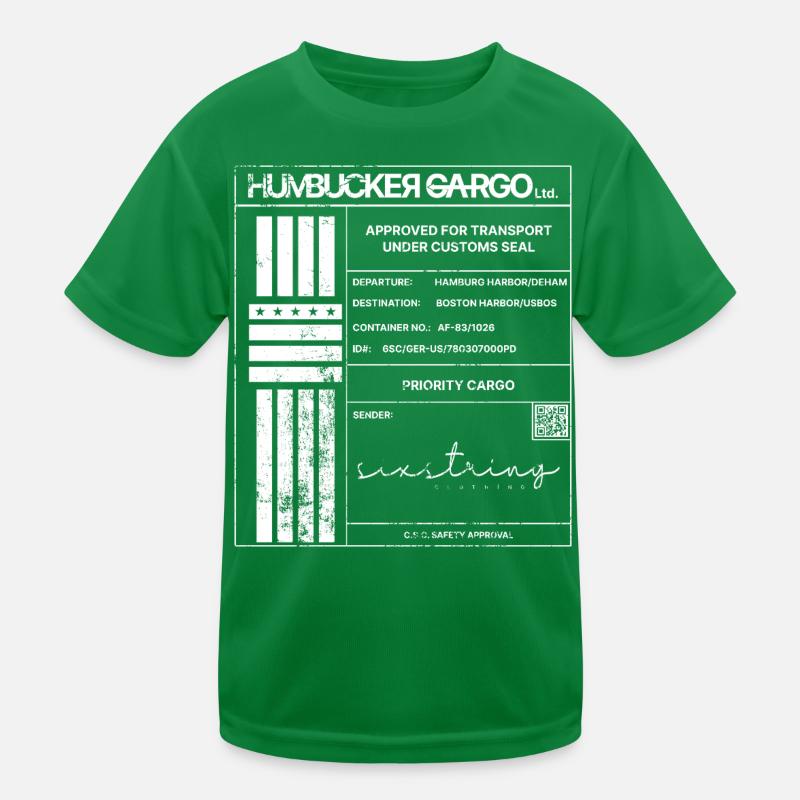 Étiquette d’expédition, blanche T-shirt sport Enfant