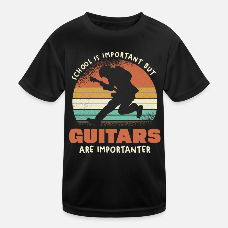 Guitars Are Importanter Retro Kinder Funktions-T-Shirt