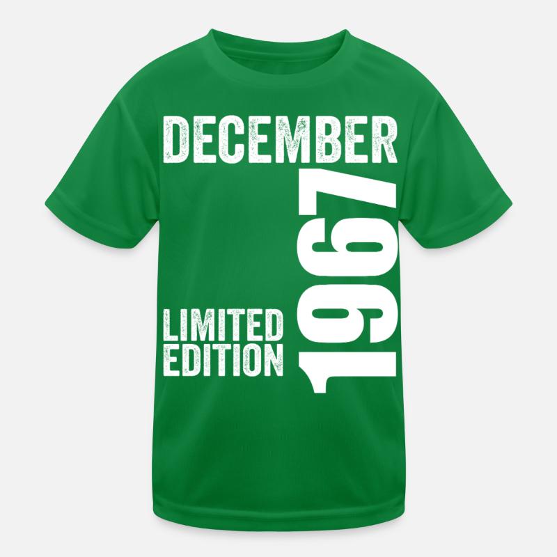Retro Geburtstagsgeschenk - Dezember 1967 Kinder Funktions-T-Shirt