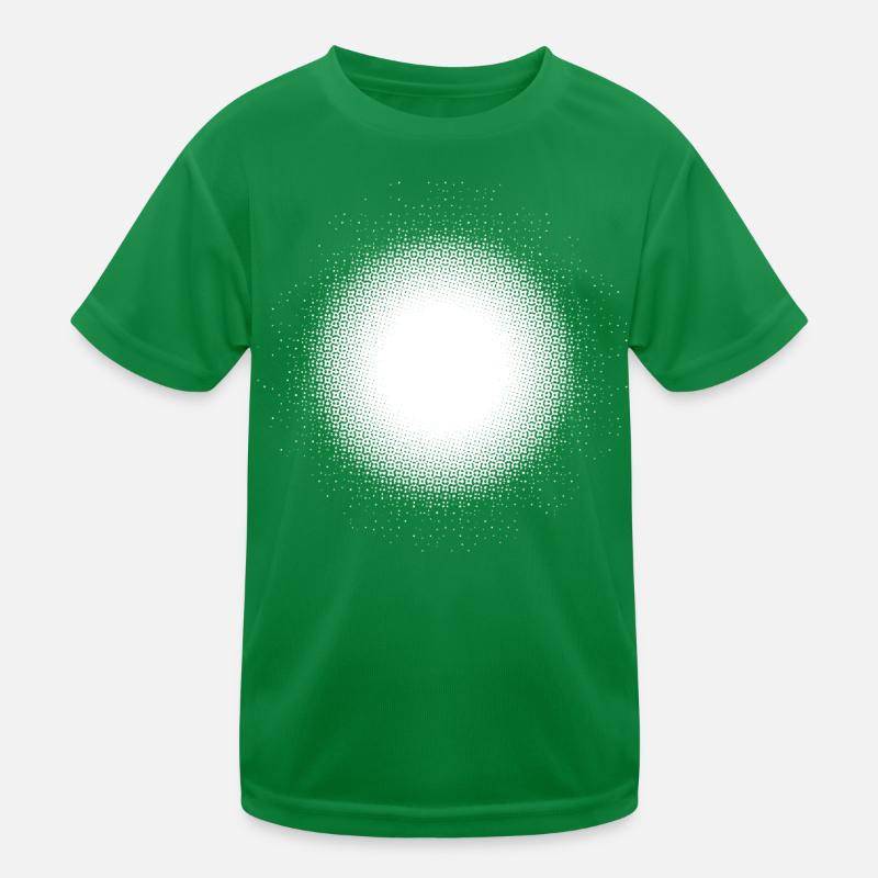 Illusion de lumière point de lune grille de conception cercle rond T-shirt sport Enfant