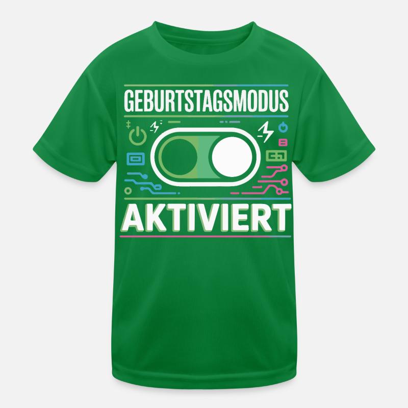 Birthday Mode Enabled Kids Functional T-Shirt