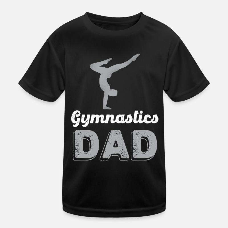 Gymnastique Papa Silhouette Design T-shirt sport Enfant