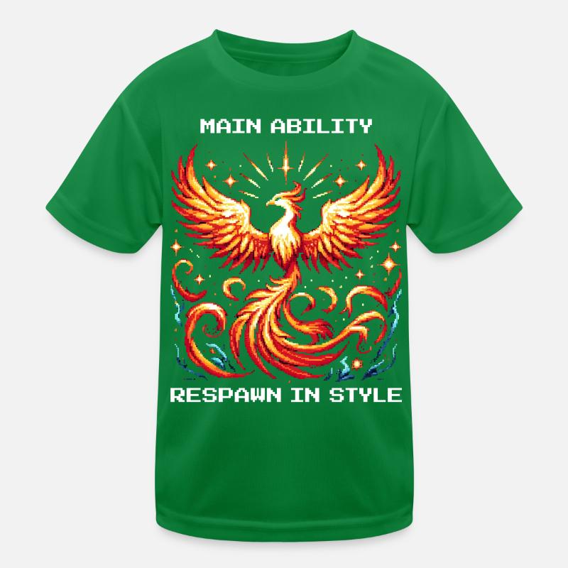 Main Ability: Respawn in Style | Phoenix Kids Functional T-Shirt