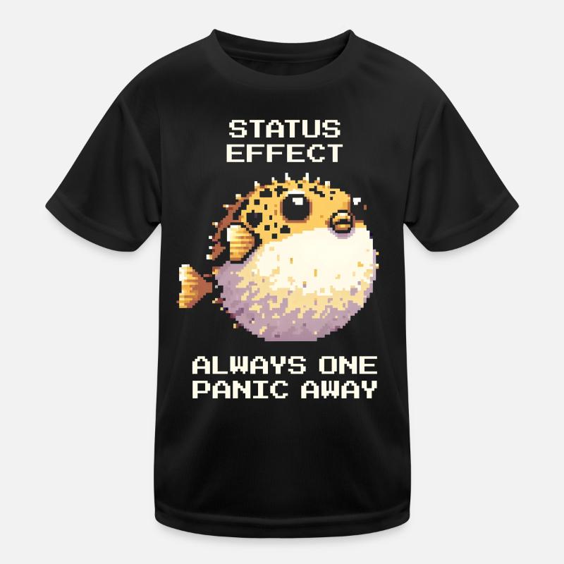 Statuseffekt: nur einen Panikschub entfernt | RPG Kinder Funktions-T-Shirt