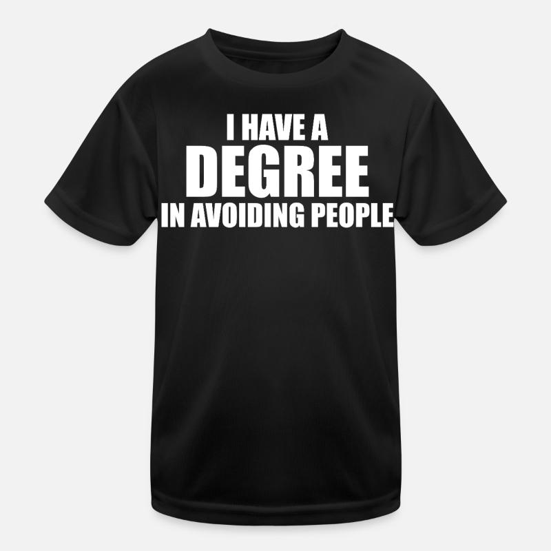 Graduate in People Avoidance Kids Functional T-Shirt