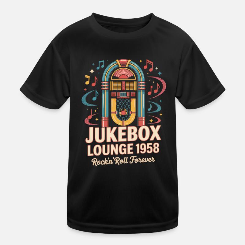 Jukebox Lounge 1958 Kinder Funktions-T-Shirt