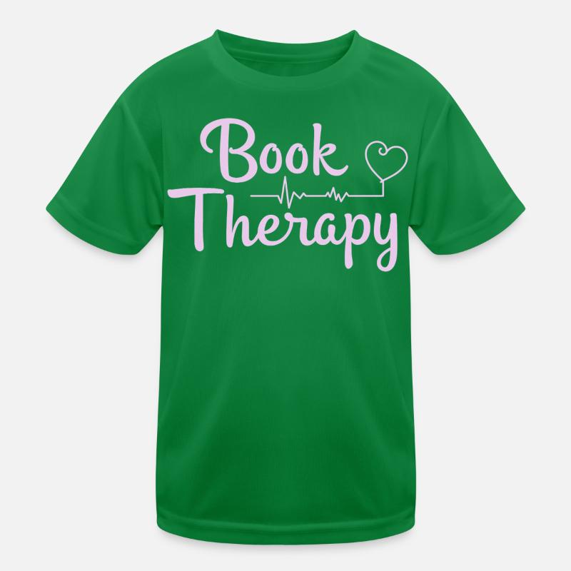 Book Therapy Bücher Lesen Spruch Kinder Funktions-T-Shirt