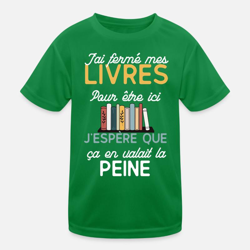 Geschlossene Bücher Ich hoffe, es lohnt sich Kinder Funktions-T-Shirt