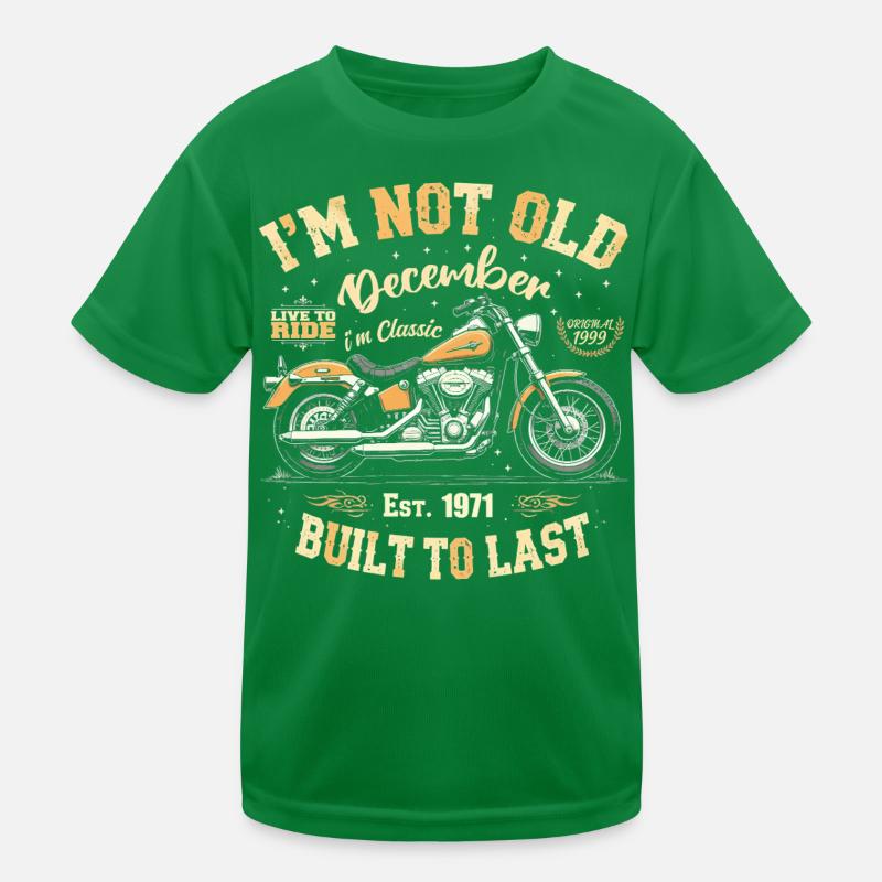 Je ne suis pas vieux Décembre Construit en 1971 T-shirt sport Enfant