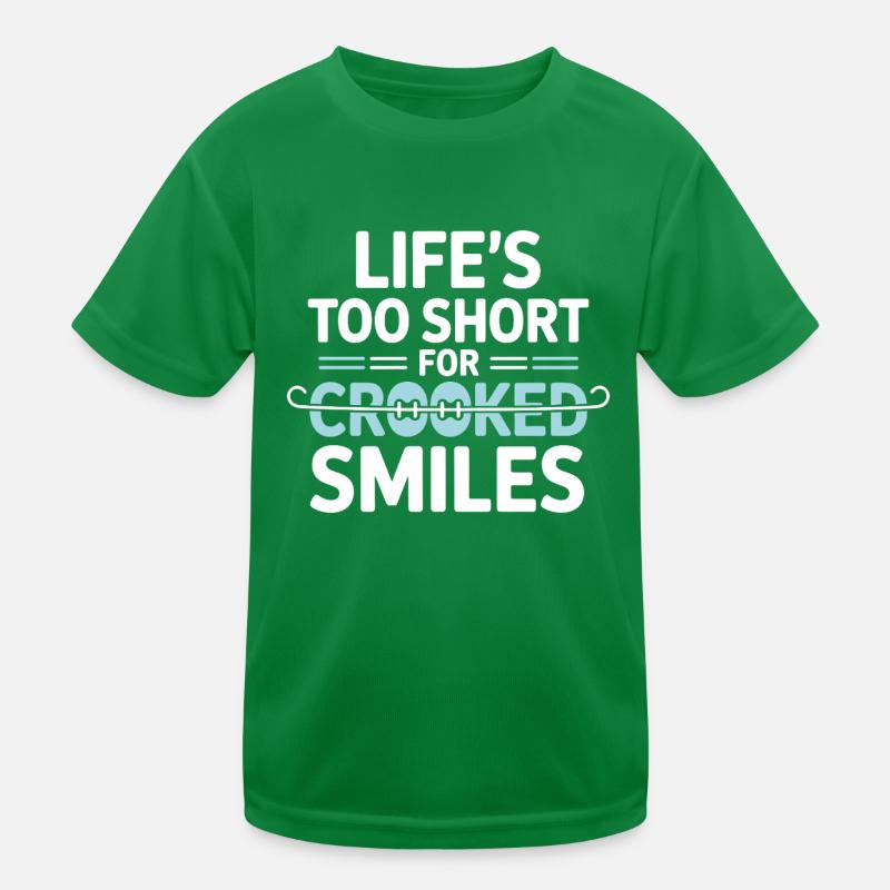 Dental Professional Straight Alignment Motivation  Kids Functional T-Shirt