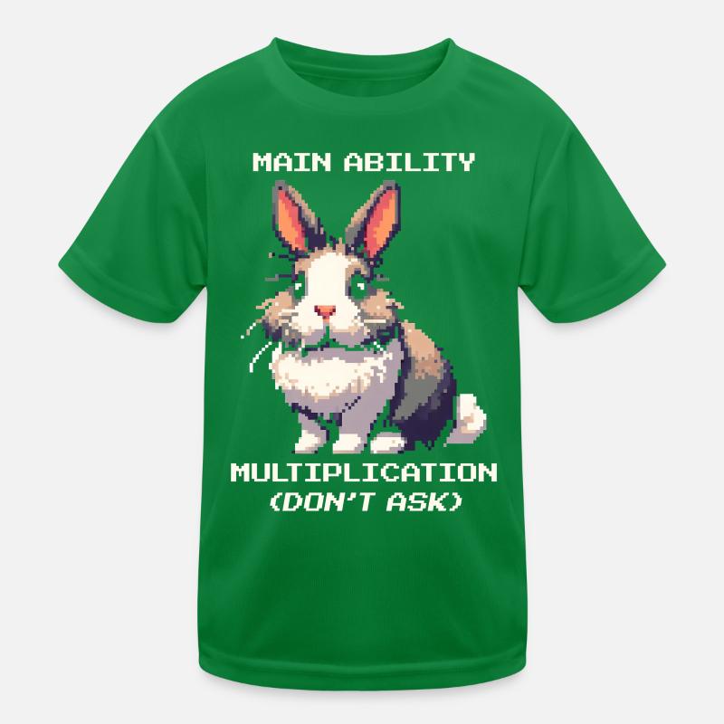 Main Ability: Multiplication | Bunny Humor Kids Functional T-Shirt
