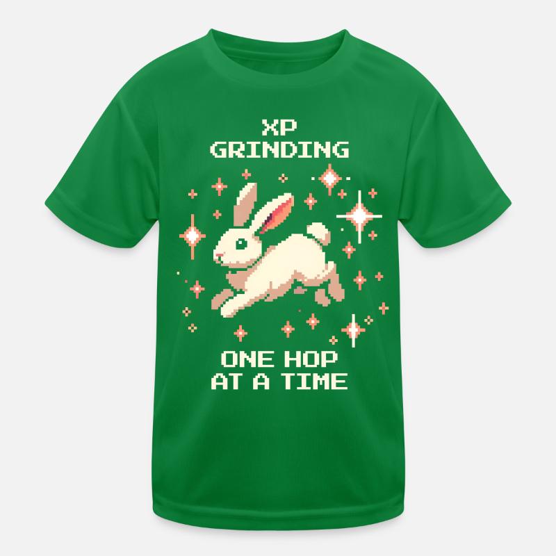 XP Grinding | Hoppel Fortschritt Kinder Funktions-T-Shirt