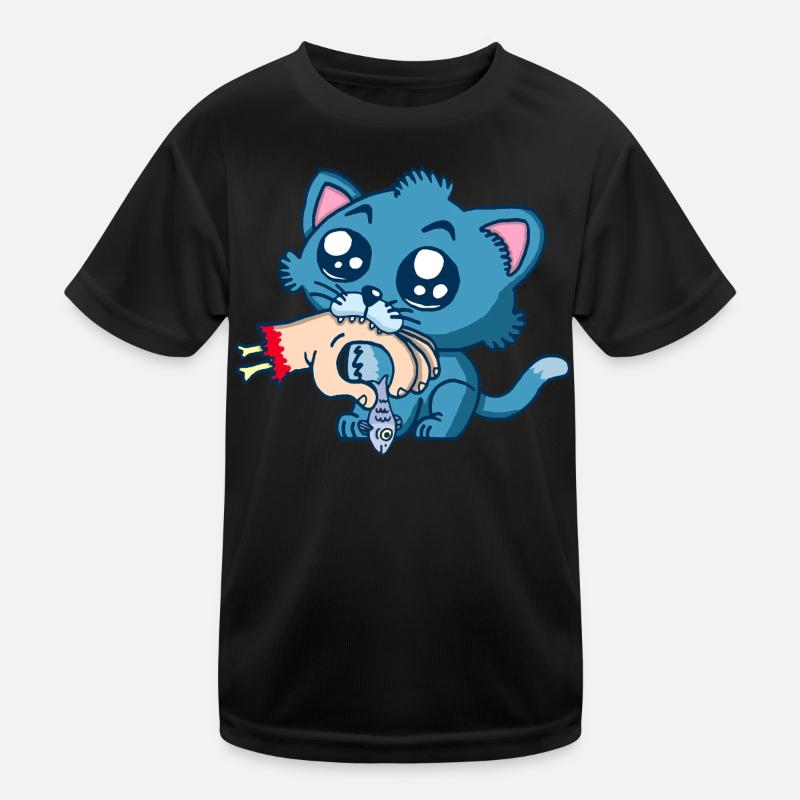 Gourmet-Kätzchen Kinder Funktions-T-Shirt