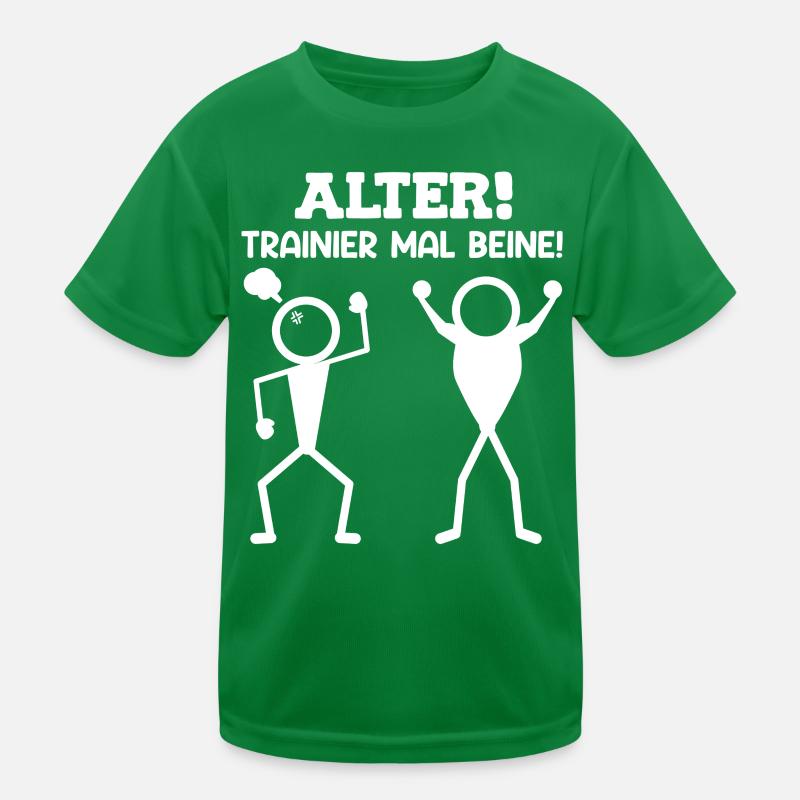 Strichmännchen ALTER TRAINIER MAL BEINE Lustiges Kinder Funktions-T-Shirt