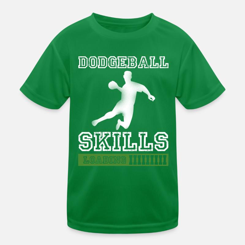 Dodgeball Skills Loading Kids Functional T-Shirt