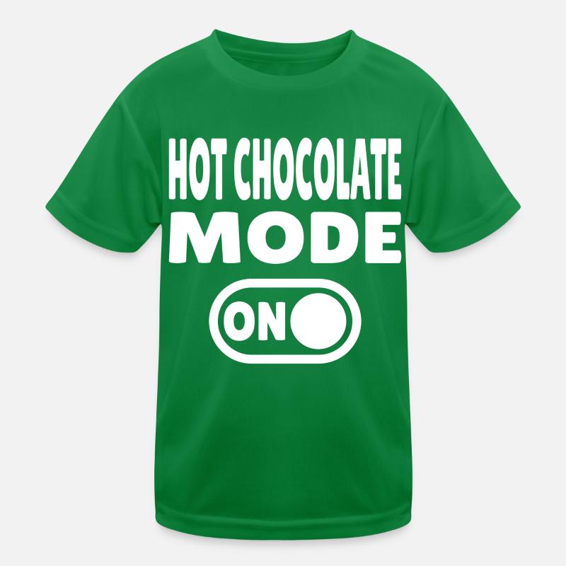 Mode chocolat chaud activé T-shirt sport Enfant