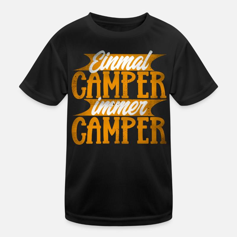 Camping Kinder Funktions-T-Shirt