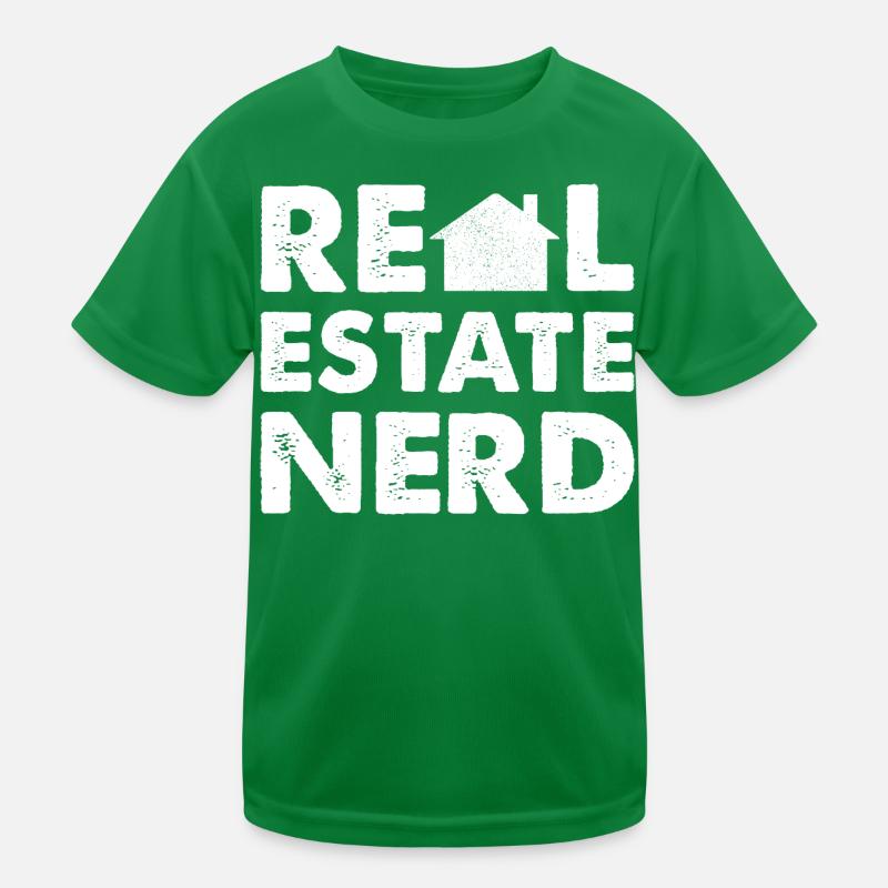 RealEstate Nerd Kinder Funktions-T-Shirt