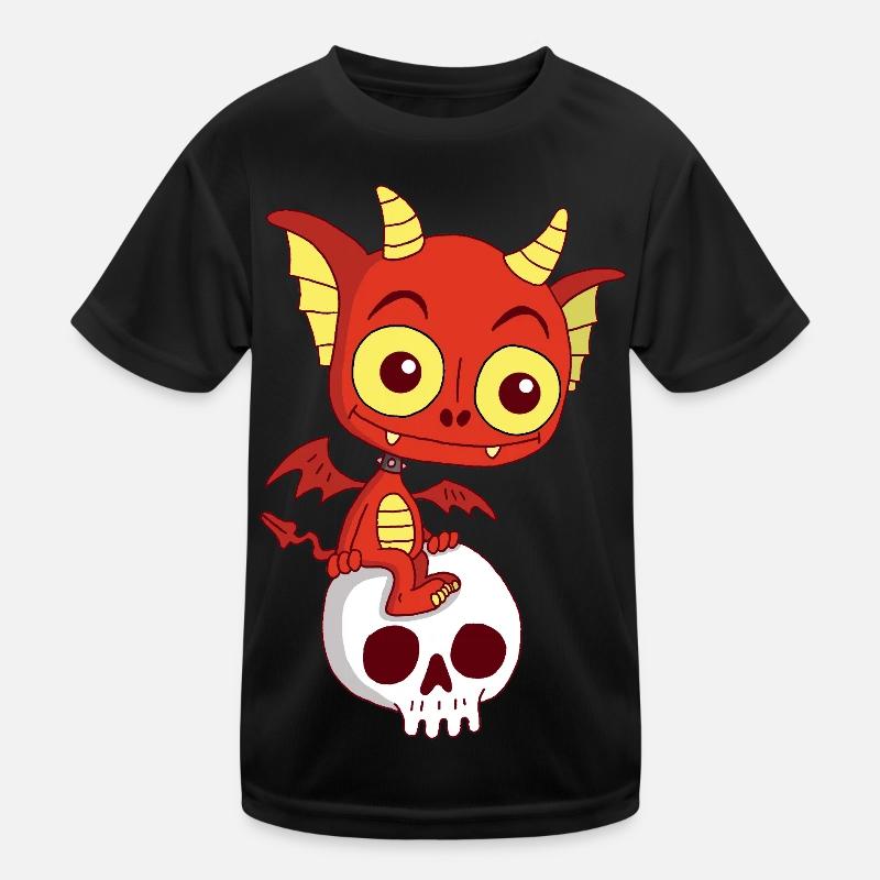Kleiner Dämon rastet Kinder Funktions-T-Shirt