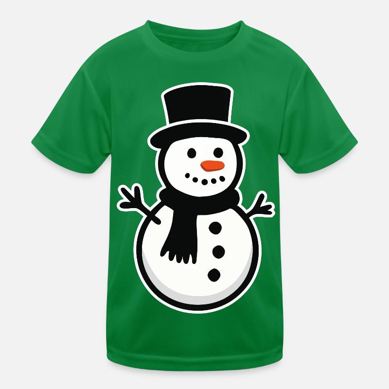 Snowman Kids Functional T-Shirt