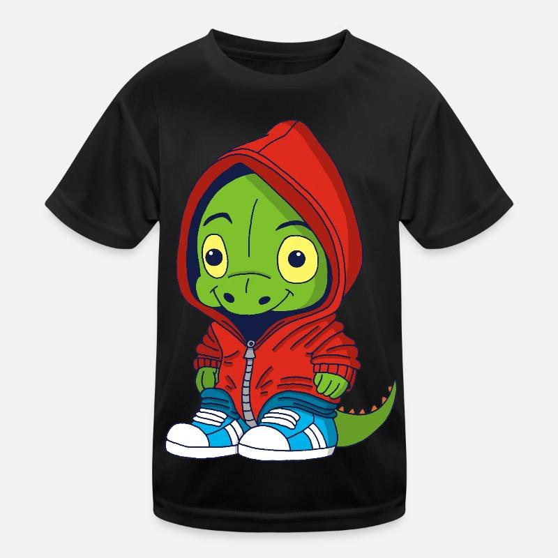 Kleiner städtischer Dinosaurier Kinder Funktions-T-Shirt