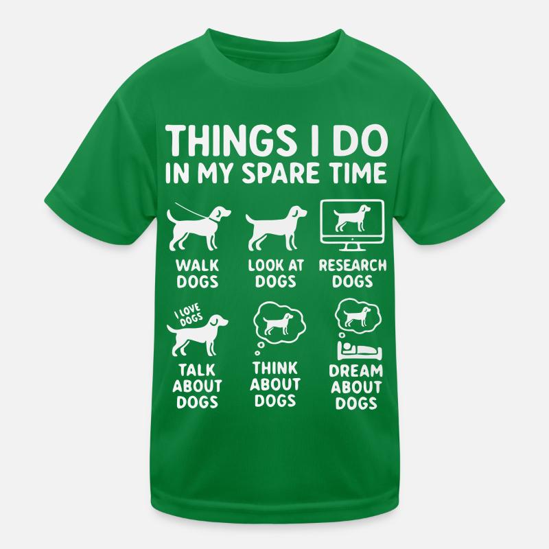 Lustiger Hunde Spruch Freizeit Kinder Funktions-T-Shirt