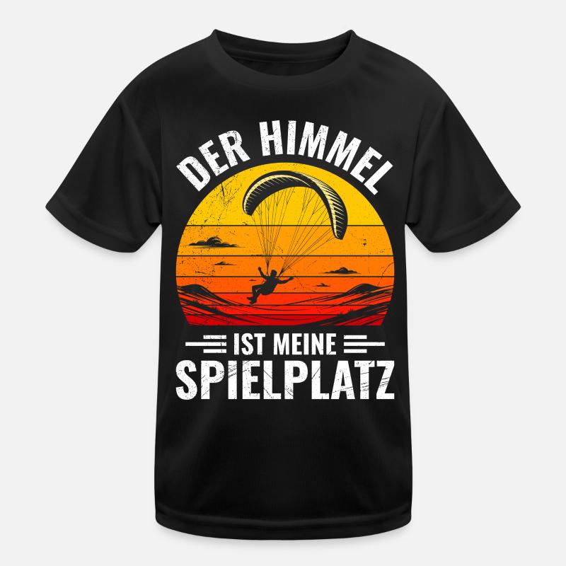 Paragliding THE SKY IS MY PLAYGROUND Kids Functional T-Shirt