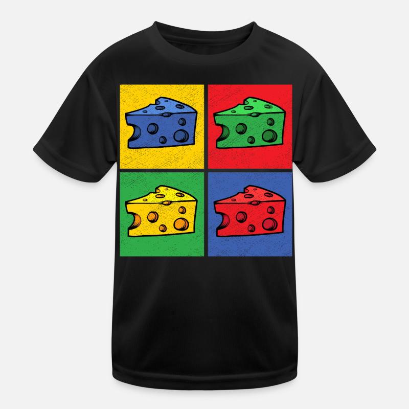 Cheese Pop Art Popart Cheese Piece Cheese Corner Kids Functional T-Shirt