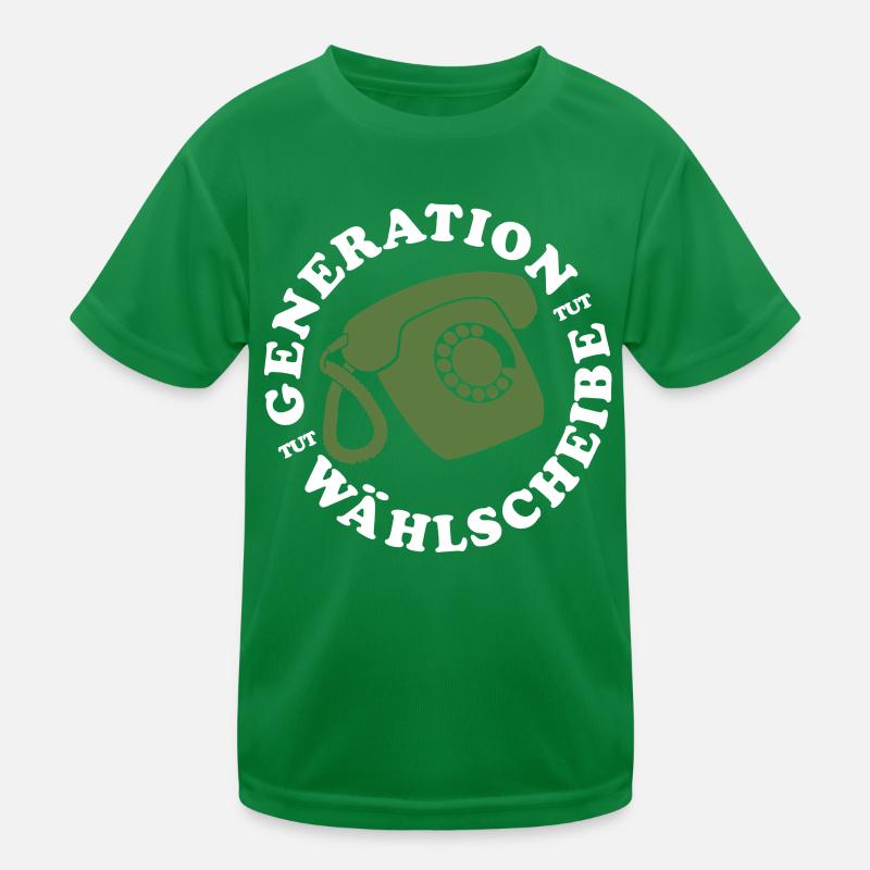 Generation Wählscheibe Festnetz Telefon Kinder Funktions-T-Shirt